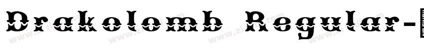 Drakolomb Regular字体转换